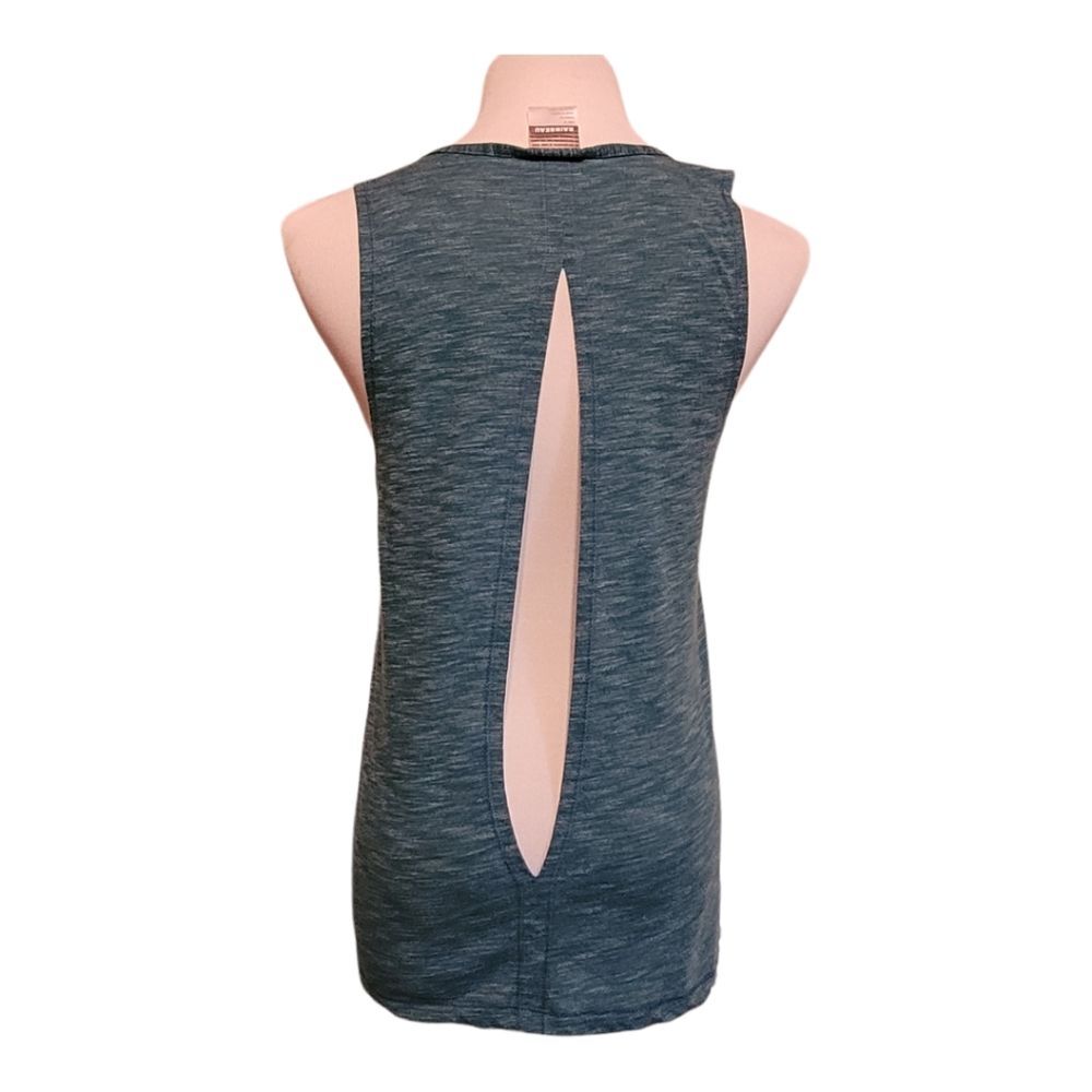 RAINBEAU Women's Nessie Split Back Tank Teal Womens Medium
